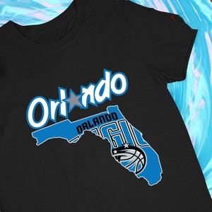 Orlando Magic Basketball Map Logo 2023  T-shirt, Gift For Basketball Fan